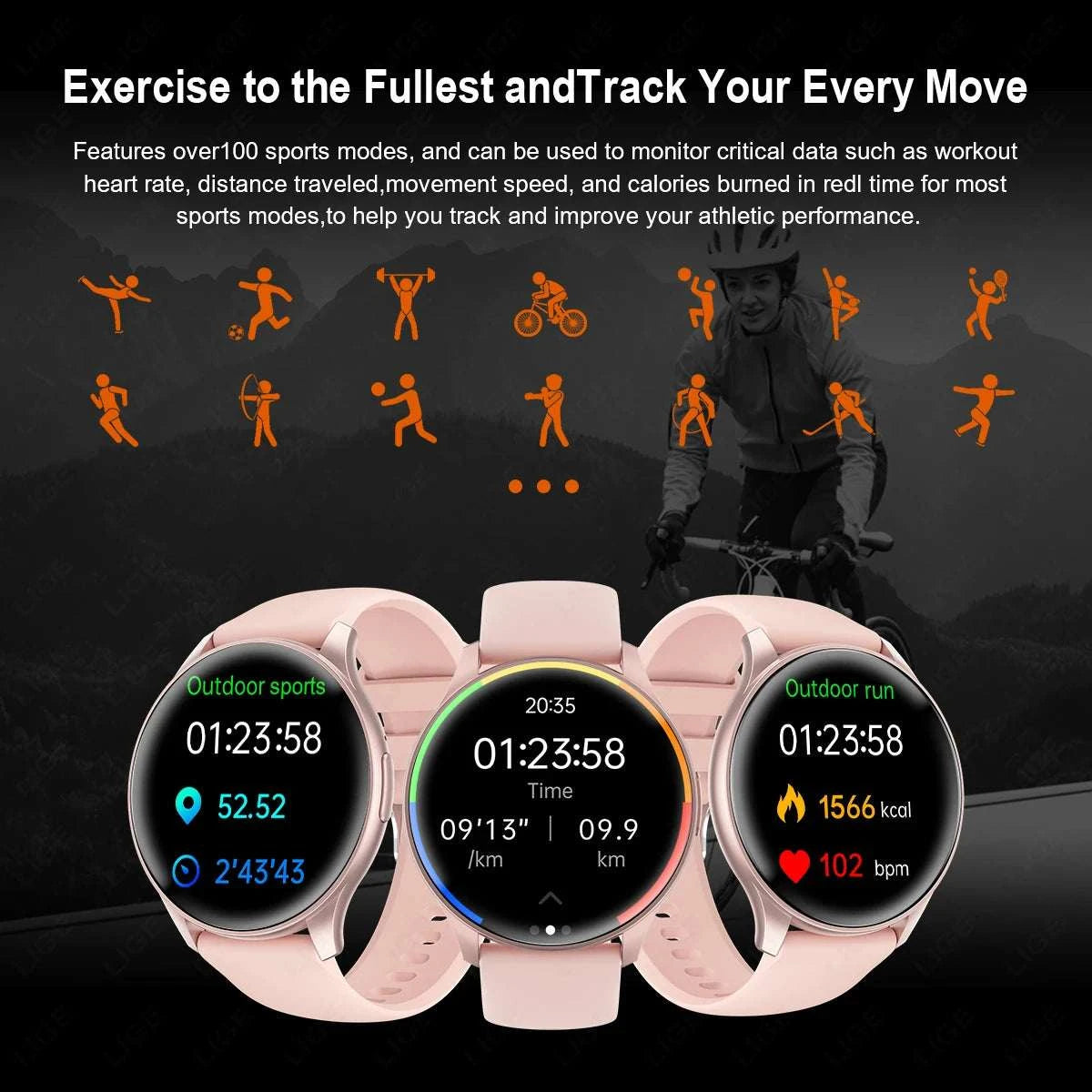 Smart Watch Woman Sport Fitness