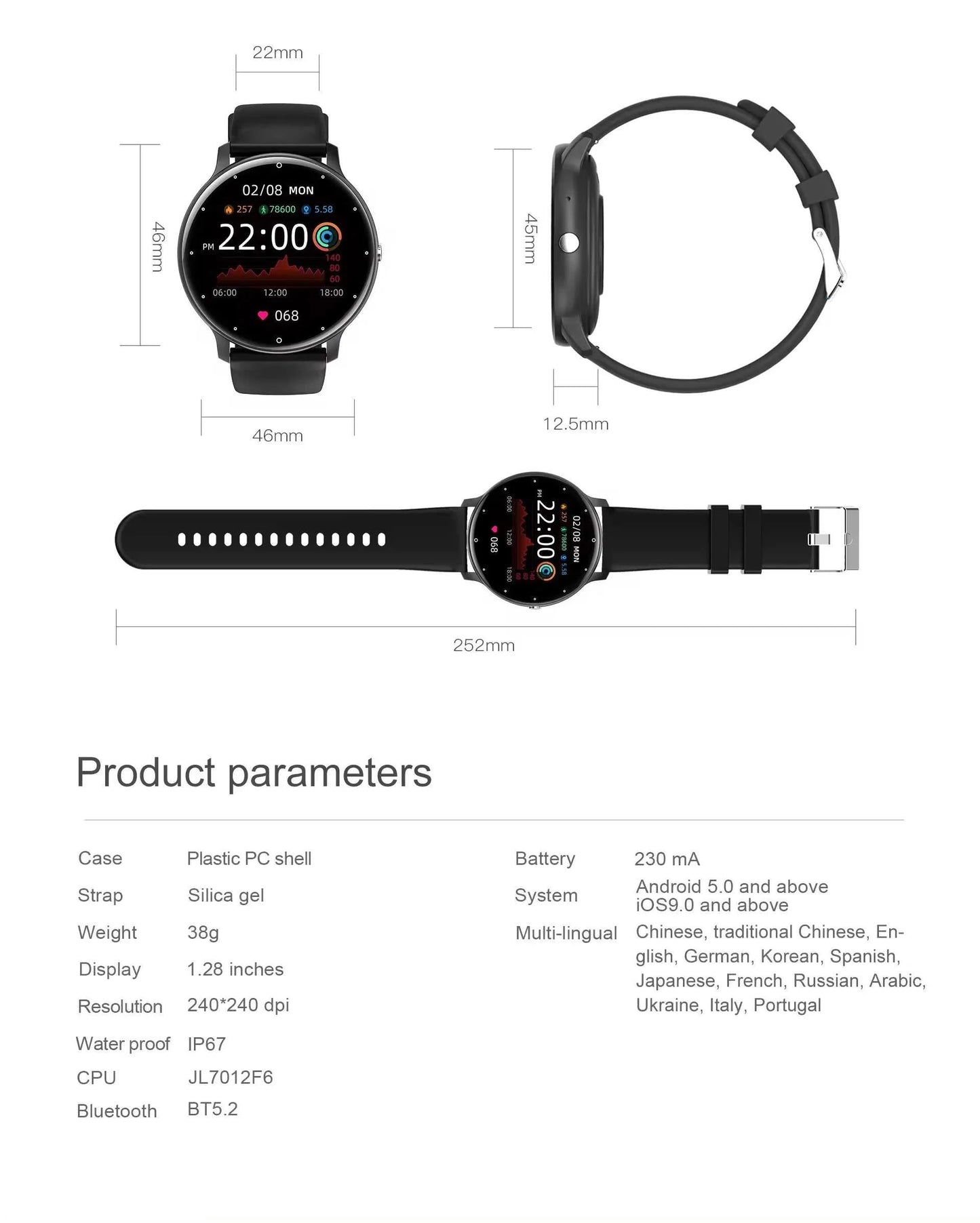 Smart Watch ZL02C Pro