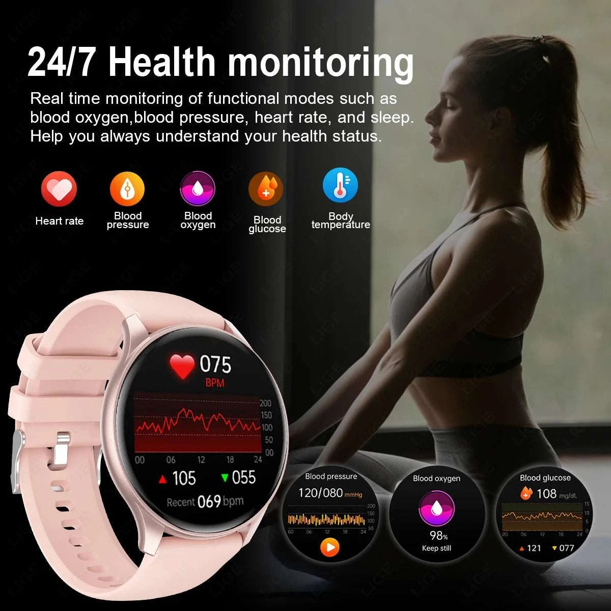 Smart Watch Woman Sport Fitness