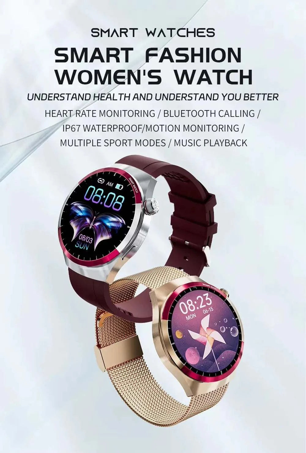 SK6 Mini Women Fashion Smart Watch